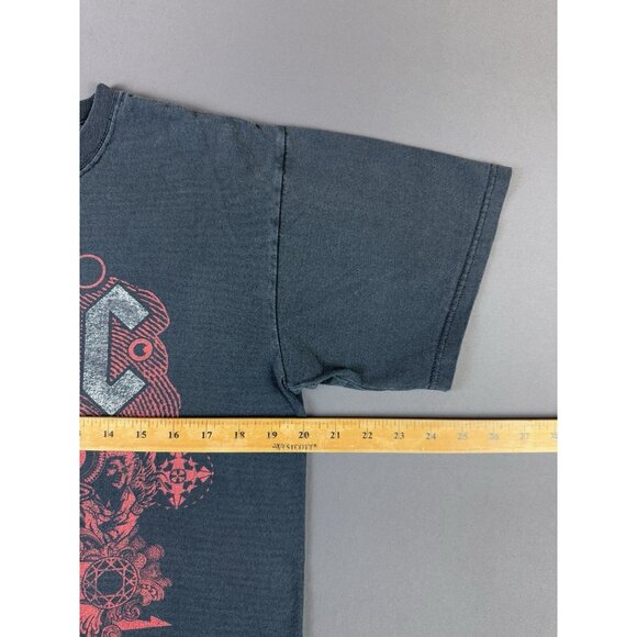 Vintage Y2K AC/DC Black Ice Tour Rock N Roll Train Concert Promo Rare Faded Art - Picture 5 of 6